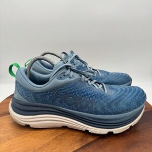 Hoka One One Gaviota 5 Mens Size 13 Blue White Athletic Running Shoes Sneakers